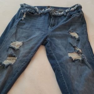NY and company distressed jeans.